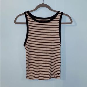 Black & White Stripped American Eagle Tank Top